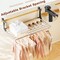 Lightweight Aluminum Foldable Clothes Drying Rack with 7 Bars